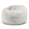 armchair round large pouffe corduroy